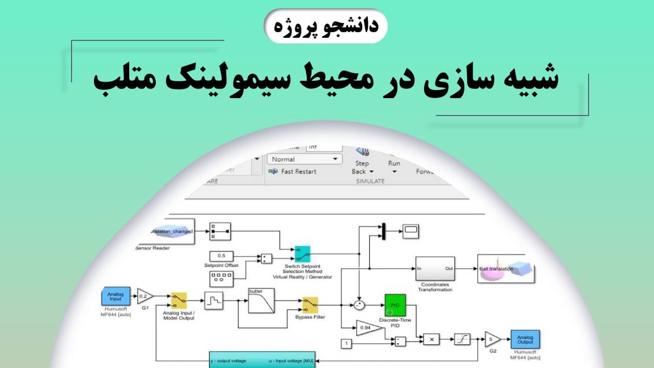 شبیه سازی در محیط سیمولینک متلب